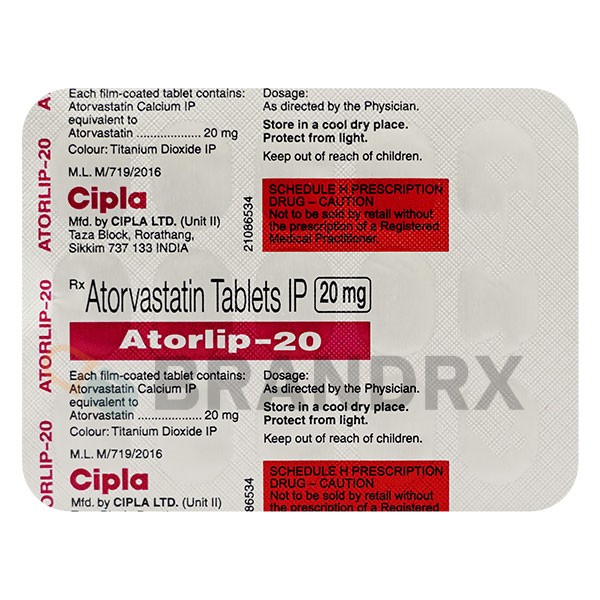 Atorlip 20 mg Cipla