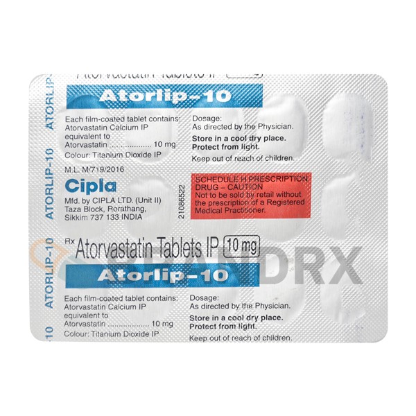 Atorlip 10 mg Cipla