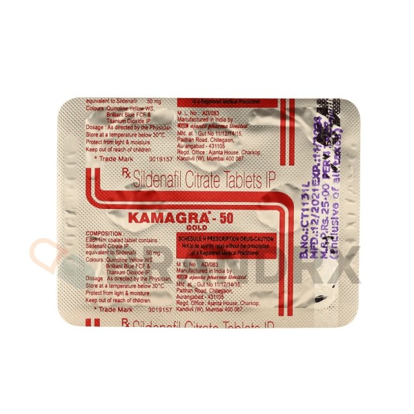 Kamagra Gold 50 mg Ajanta Pharma